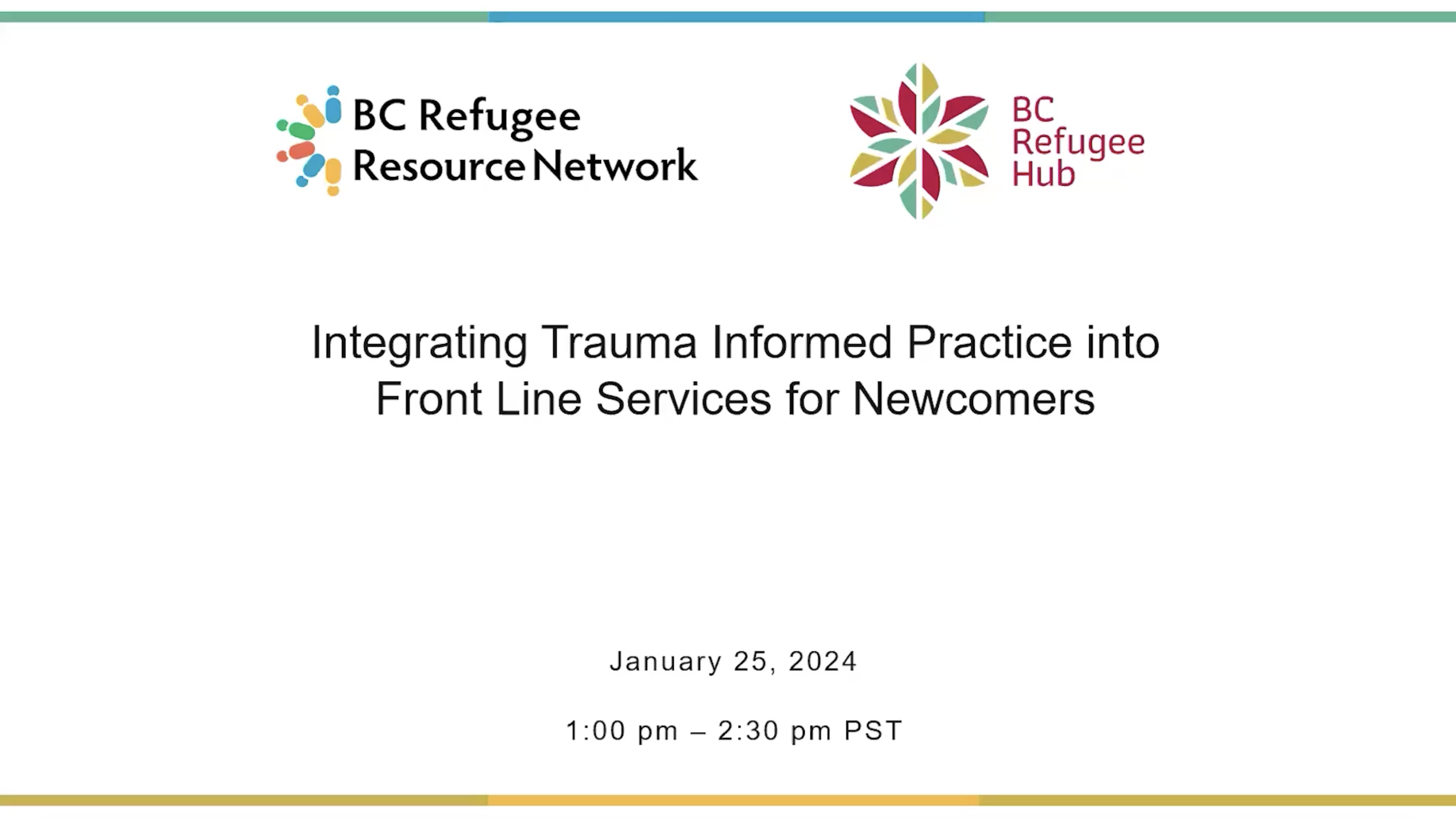 Integrating Trauma Informed Practice into Front Line Services for ...